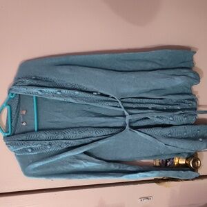 Knitted and knotted sweater size medium